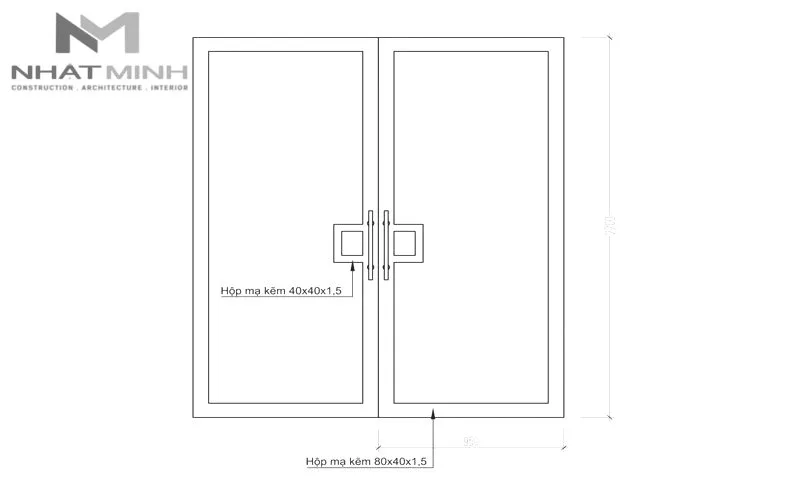 Mẫu cổng gỗ ngoài trời ốp thanh sàn gỗ nhựa SGD01 Nhựa Việt Pháp