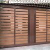Cổng gỗ nhựa ngoài trời 07